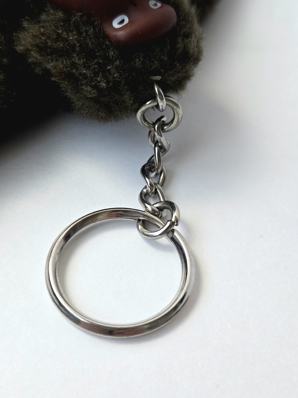 Kipling HUGO Fuzzy Monkey Gorilla Keychain Olive Army Green Plush Bag Charm - Picture 7 of 7